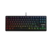 CHERRY G80-3000N RGB TKL, Wired Gaming Keyboard without Numeric Keypad, UK Layout (QWERTY), RGB Lighting, Original MX SILENT RED Switches, Black