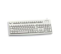 CHERRY G83-6105, Wired Keyboard for Industrial Applications, UK Layout (QWERTY), Abrasion-Resistant Keys, Easy to Clean, Recyclable, Light Grey