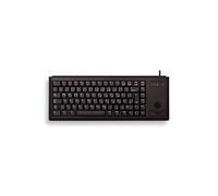 CHERRY G84-4400, Compact Keyboard with Built-in Trackball, UK-Layout (QWERTY), Wired (PS/2-Connection), 2 Mouse Keys, Mechanical ML Switches, Black