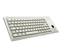 CHERRY G84-4400, Compact Keyboard with Trackball, French Layout (AZERTY), Wired (USB-Connection), 2 Mouse Keys, Mechanical ML Switches, Grey