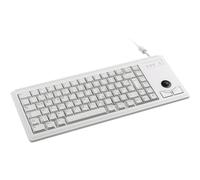 CHERRY G84-4400, Compact Keyboard with Trackball, German Layout (QWERTZ), Wired (PS/2-Connection), 2 Mouse Keys, Mechanical CHERRY ML Switches, Grey