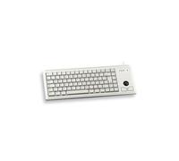 CHERRY G84-4400, Compact Keyboard with Trackball, UK-Layout (QWERTY), Wired (USB-Connection), 2 Mouse Keys, Mechanical ML Switches, Grey