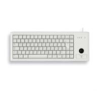 CHERRY G84-4400, Compact Keyboard with Trackball, EU-Layout (QWERTY), Wired (USB-Connection), 2 Mouse Keys, Mechanical CHERRY ML Switches, Grey