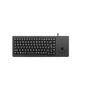 CHERRY XS Trackball Keyboard, Italian layout, QWERTY keyboard, wired keyboard, mechanical keyboard, ML mechanics, optical trackball with two mouse buttons, black