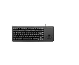 CHERRY G84-5400 XS, Compact Keyboard with Trackball, Italian Layout (QWERTY), Wired (USB-A port), Mechanical ML Switches, Black