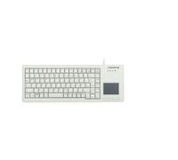CHERRY G84-5500 XS, Compact Keyboard with Touchpad, German Layout (QWERTZ), Wired (USB-A port), Mechanical CHERRY ML Switches, Light Grey