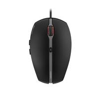 CHERRY GENTIX 4K, Wired Mouse, Ideal for Use with Ultra-HD Monitors, 6 Buttons, up to 3600 Dpi, Symmetrical Design, 1.8 m Long Cable, Black