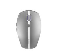 CHERRY GENTIX BT, Wireless Bluetooth Mouse, Multi-Device Function for up to 3 Devices, Switchable Resolution (1000/2000 dpi), Battery-Operated, Frosted Silver