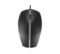 CHERRY GENTIX SILENT, Wired Mouse, Quiet Keys without Clicking Noise, Optical Sensor (1,000 dpi), Symmetrical Design, Cable 1.8 m, USB 2.0, Black