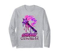 Cherry Godmother Magic Wand Sakura Blossom Long Sleeve T-Shirt