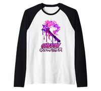 Cherry Godmother Magic Wand Sakura Blossom Raglan Baseball Tee