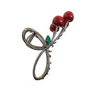 Cherry Hair Claw Clip Fruit Theme Hair Clamp Clamp 3D Cherry Hair Catch Bullet Bullet