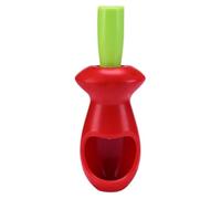 Cherry Heavy Duty Portable Olive Chopper | Fruit Seeding | Easy Handheld | Great for Fresh Dishes Jams Cakes Pizza and (Red, 22.5x4x10cm)
