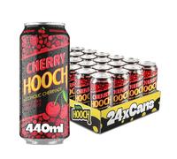 Cherry Hooch | 24 x 440ml Case Pack | 3.4% ABV | Pre-mixed & Ready To Drink | Sparkling Vodka Drink | Alcoholic Cherryade Alcopop | Bulk Pack | Big Cans