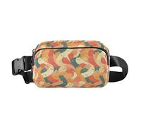 Cherry Illustration Women Men Teens Trendy Crossbody Bag Waist Packs for Travel Shopping Running, Cute Cat Cartoon Illustration, One Size