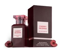 Cherry Incense Eau de Parfum 80ml by Fragrance World, Unisex Fruity Smoky Perfume, Long Lasting Luxury Fragrance with Leather & Woody Notes, Elegant Scent for Men & Women