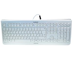 Cherry IP68 Silent UK Keyboard USB Wired Ultra Flat Waterproof Silicone Cover
