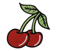 Cherry Iron-on Patch | Fruit Iron on Patches, Patch, Embroidery Patch, ironable Patch, Badges Finally Home