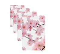 Cherry Japanese Cherry Blossom Car Air Freshener Cards for Women Men 4 Pack Cute Car Accessories Long Lasting Scent Car Diffuser Hanging Auto Aromatherapy Tablets Car Fresheners Gifts