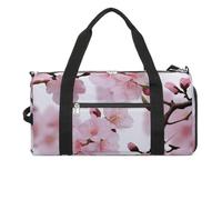 Cherry Japanese Cherry Blossom Gym Bag for Men Women Water Resistant Duffle Bag Travel Lightweight Bag for Travel Sports, white, One Size