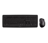 CHERRY DW 5100, Wireless Desktop Set, German Layout (QWERTZ), 2.4 GHz RF, Plug & Play, Ergonomic Right-Handed Mouse, Battery-Operated Black