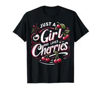 Cherry Just A Girl Who Loves Cherries Fruit Value Graphic T-Shirt