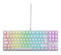 CHERRY XTRFY K4V2 TKL, Wired Gaming Keyboard without Numpad, UK-Layout (QWERTY), Customisable RGB Lighting, Mechanical MX2A RED Switches, White