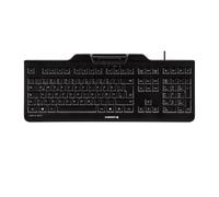CHERRY KC 1000 SC keyboard Office USB AZERTY French Black