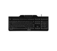 CHERRY KC 1000 SC keyboard Office USB QWERTZ German Black