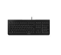 CHERRY KC 1000, Wired Keyboard, German Layout (QWERTZ), Plug & Play via USB Port, Flat Design, Whisper-Quiet Keystrokes, Black