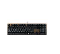 CHERRY KC 200 MX, Mechanical Office Keyboard with Anodised Metal Plate, UK Layout (QWERTY), Wired, MX2A BROWN SWITCHES, Bronze/Black