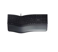 CHERRY KC 4500 ERGO keyboard Office USB QWERTZ Swiss Black