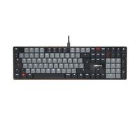 CHERRY KC 500 MX LP, Mechanical Low-Profile Keyboard, German Layout (QWERTZ), Wired (USB-A), White Illumination, MX LP 2.0 IVORY Switches, Black