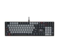 CHERRY KC 500 MX LP, Mechanical Low-Profile Keyboard, US Format (QWERTY), Wired (USB-A), White Illumination, MX LP 2.0 IVORY Switches, Black