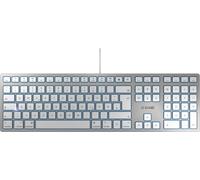 CHERRY KC 6000 SLIM FOR MAC keyboard Office USB QWERTZ German Silver