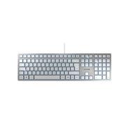 CHERRY KC 6000 Slim keyboard Universal USB US English Silver White