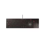 Cherry Kc 6000 Slim, Ultra-Flat Design Keyboard, Uk Layout (Qwerty), Wired (Usb-A Connection), Quiet, Durable Key Labelling, Black