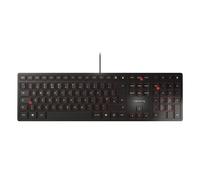 CHERRY KC 6000 SLIM, Ultra-Flat Design Keyboard, UK Layout (QWERTY), Wired (USB-A Connection), Quiet, Durable Key Labelling, Black