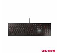 Cherry Kc 6000 Slim Wired Keyboard Ultra Thin Scissor Keys Metal Plate Silent Typing Usb Office Keyboard Black