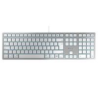 CHERRY KC 6000C SLIM Corded Keyboard for Mac, Silver - JK-1620GB-1