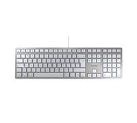 Cherry KC6000C Slim USB Type-C Keyboard For MAC, Silver White