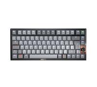 CHERRY KW 300W MX, Compact Mechanical Hot-Swap Keyboard, French Layout (AZERTY), White Illumination, Windows Layout, MX2A SILENT RED Switches, Black