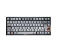 CHERRY KW 300W MX, Compact Mechanical Hot-Swap Keyboard, UK Layout (QWERTY), White Illumination, Windows Layout, MX2A SILENT RED Switches, Black