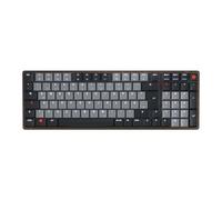 CHERRY KW 550 MX LP, Mechanical Low-Profile Keyboard in 96% Format, German Layout (QWERTZ), Multi-Device Function, MX LP 2.0 IVORY Switches, Black