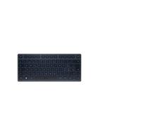 CHERRY KW 7100 MINI BT, Compact Multi-Device keyboard with 3 Bluetooth Channels, Swiss Layout (QWERTZ), Flat Design, incl. Transport Pouch, Slate Blue