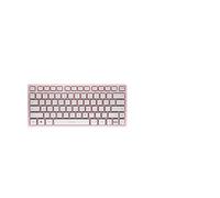 CHERRY KW 7100 MINI BT, Compact Multi-Device keyboard with 3 Bluetooth Channels, EU Layout (QWERTY), Flat Design, incl. Transport Pouch, Cherry Blossom