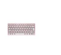 CHERRY KW 7100 MINI BT, Compact Multi-Device keyboard with 3 Bluetooth Channels, French Layout (AZERTY), Flat Design, incl. Transport Pouch, Cherry Blossom