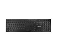 CHERRY KW 9100 SLIM Black Wireless QUIET Keyboard BT/RF UK inc FREE W