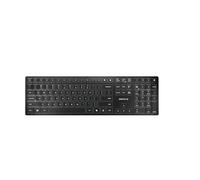 CHERRY KW 9100 Slim Wireless Keyboard Rechargeable with SX Scissor Mechanism, Silent keystroke Quiet Typing with Thin Design for Work or Home Office.