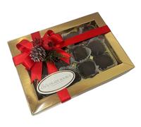 Cherry liqueur | Cerisettes in Dark Belgian Chocolate Gift Box Set | 12 x delicious chocolates with stalk and pip